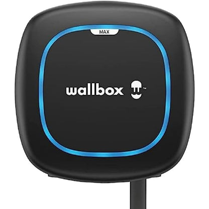 Wallbox Paquete de Carga Solar Pulsar Plus Cargador de vehículo eléctrico (7,4 kW, 5 Metros, Tipo 2, WiFi, Bluetooth, OCPP, Interior/Exterior) Blanco + Power Boost monofásico