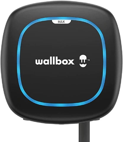 Wallbox Paquete de Carga Solar Pulsar Plus Cargador de vehículo eléctrico (7,4 kW, 5 Metros, Tipo 2, WiFi, Bluetooth, OCPP, Interior/Exterior) Blanco + Power Boost monofásico