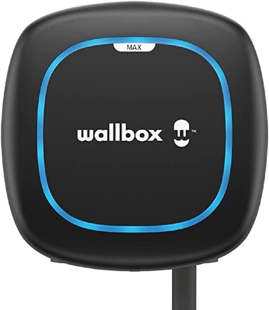 Wallbox Paquete de Carga Solar Pulsar Plus Cargador de vehículo eléctrico (7,4 kW, 5 Metros, Tipo 2, WiFi, Bluetooth, OCPP, Interior/Exterior) Blanco + Power Boost monofásico