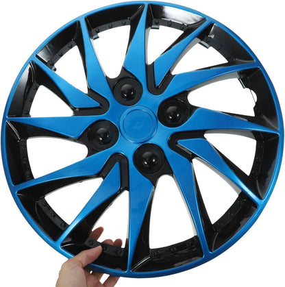BESPORTBLE Tapacubos De Tornillo 14 Pulgadas Tapacubos de 14 Pulgadas Tapa de La Tapas de Las del Coche Estuche de Tapacubos para Accesorios de Autoajuste del del Coche (Azul) Tapas para Llantas
