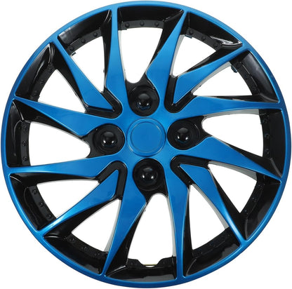 BESPORTBLE Tapacubos De Tornillo 14 Pulgadas Tapacubos de 14 Pulgadas Tapa de La Tapas de Las del Coche Estuche de Tapacubos para Accesorios de Autoajuste del del Coche (Azul) Tapas para Llantas