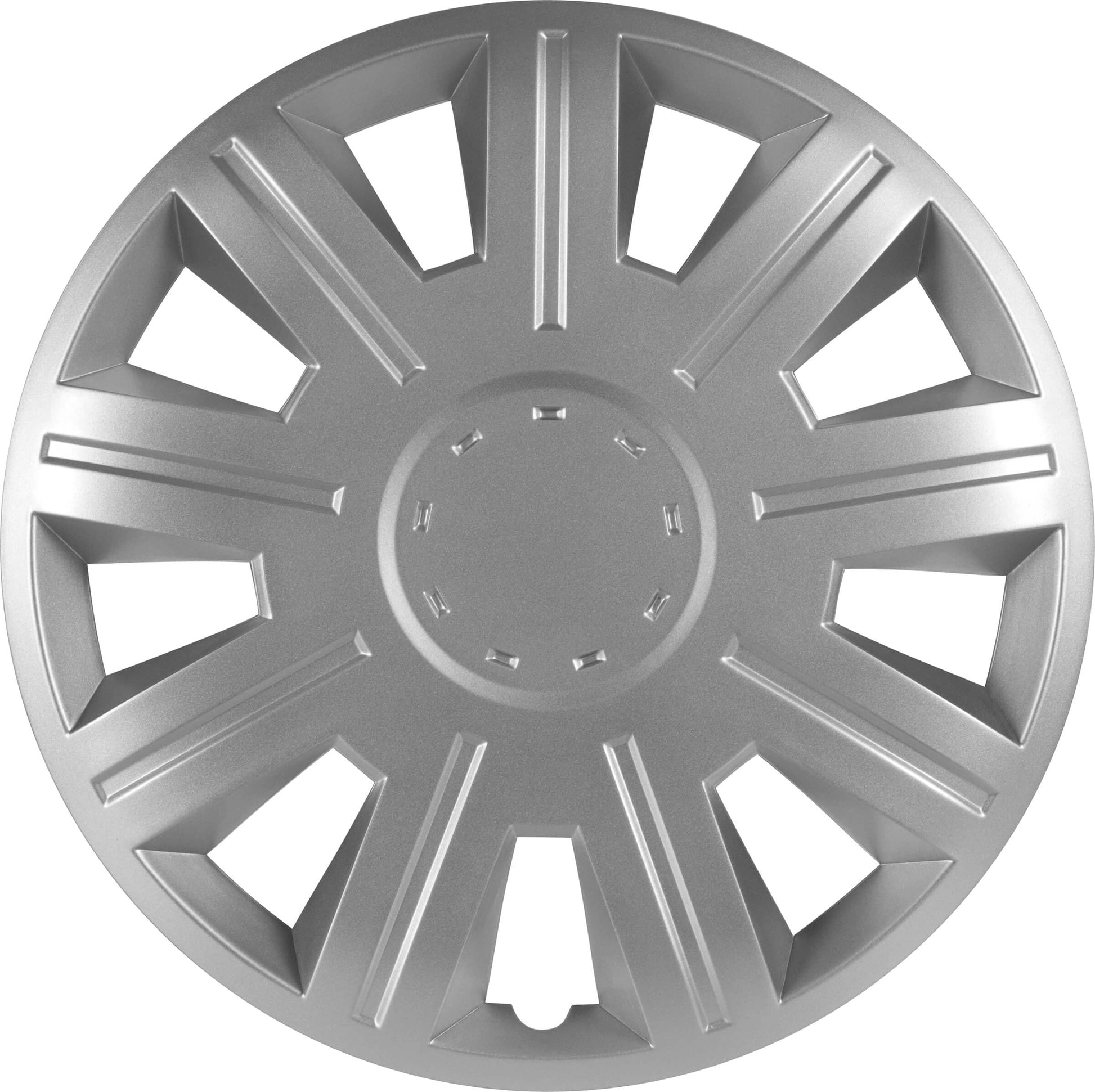 Juego de 4 Tapacubos de 15 Pulgadas Diseño Kentucky Carbon Black, Acabado en Negro y ABS Resistente a Fuertes Impactos, Duradero y Fiable con Anillo de sujeción Ajustable