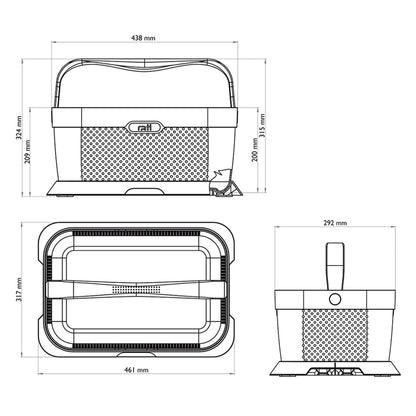 Cesto para bagageira do carro