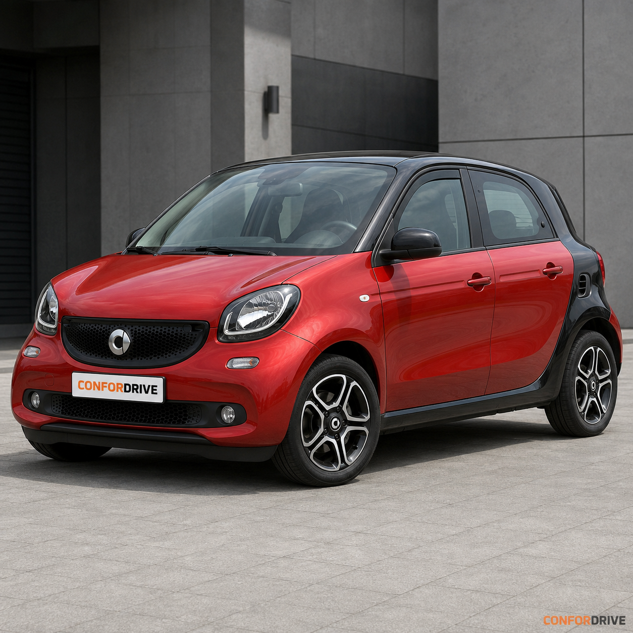 Chuventos CONFORDRIVE para SMART Forfour II 2014> 5 portas, portas da frente