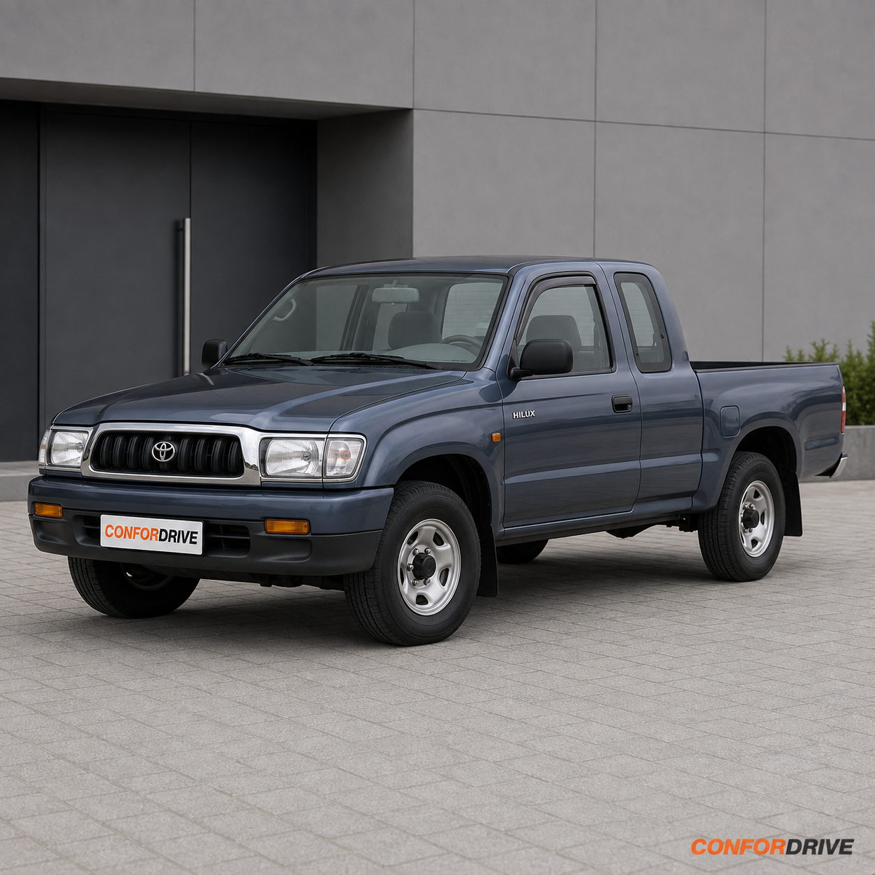 Chuventos Toyota Hilux VI Xtra Cab 1997-2005, aplicados nos vidros dianteiros