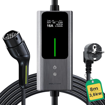 VDLPOWEREU Tipo 2, 3,6 kW, cabo de 8 m; referência B0FH2844GJ
