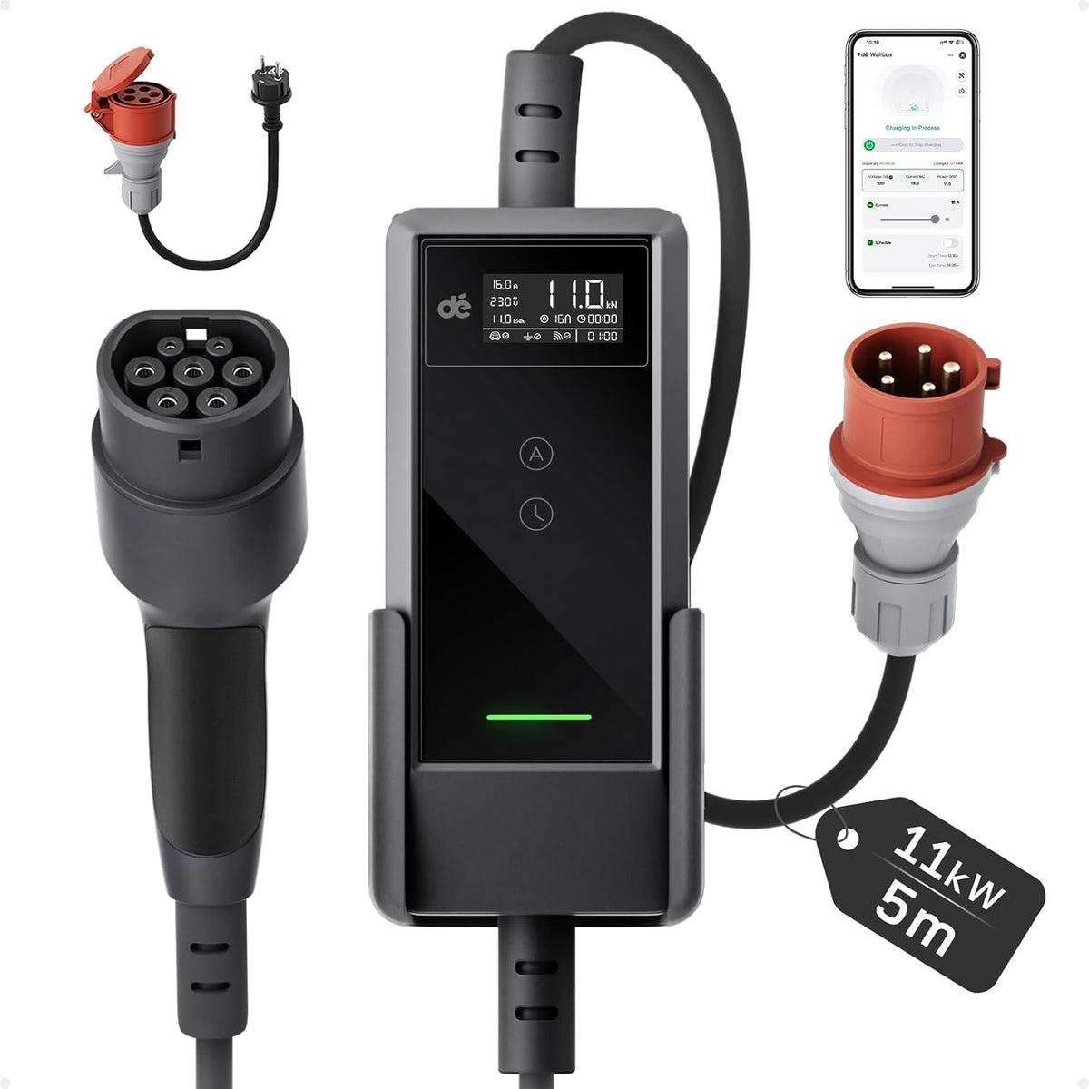 dé Tipo 2, 11 kW, cabo de 5,5 m; referência B0GLM674QW