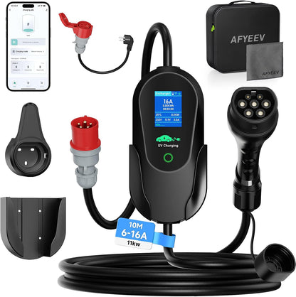 AFYEEV Tipo 2, 11 kW, cabo de 10 m; referência B0H9KC4B7K