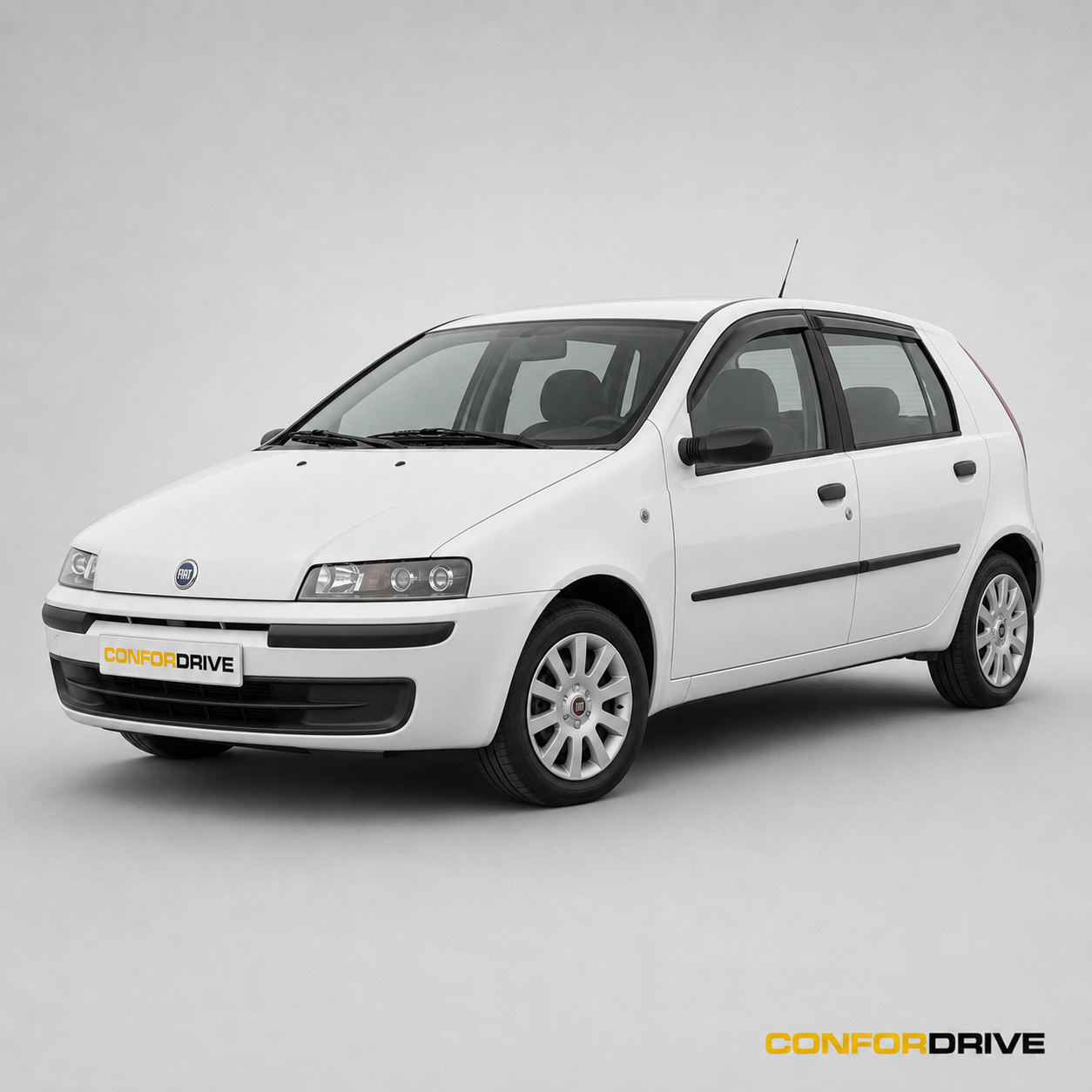 Fiat Punto II 1999-2005 de 5 portas com chuventos interiores