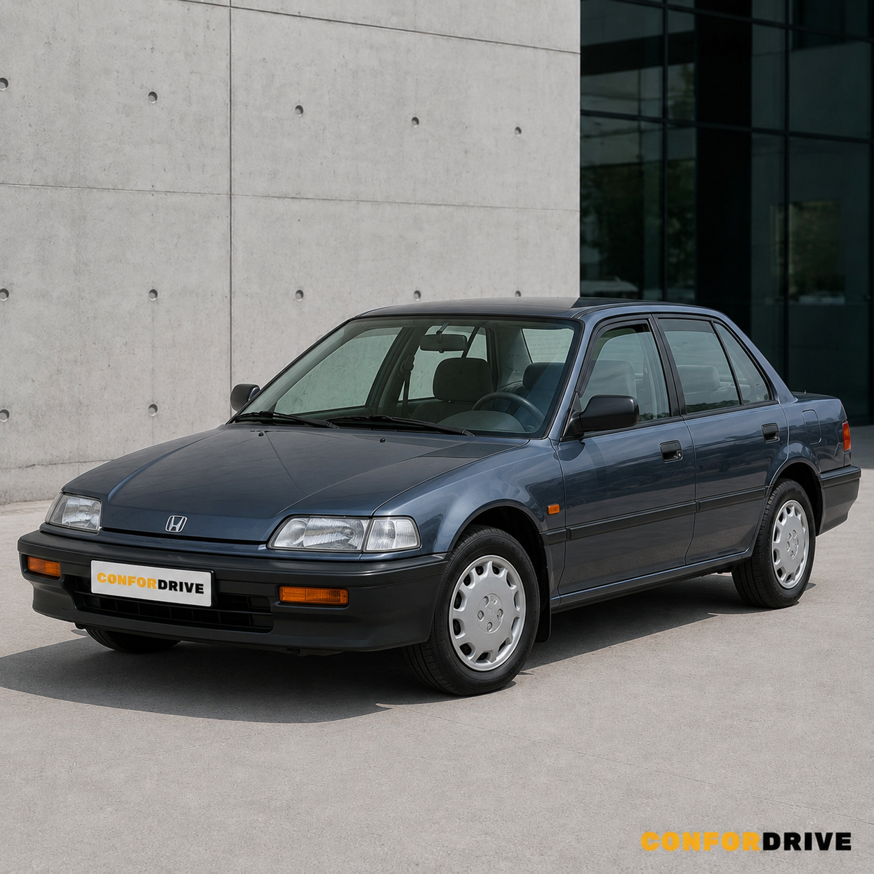 Honda Civic 1988-1991 4 portas com chuventos CONFORDRIVE