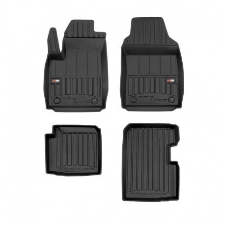 Tapetes de borracha 3D Fiat 500 Híbrido 2020–2025