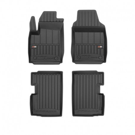 Tapetes de borracha 3D Fiat 500 2013–2015