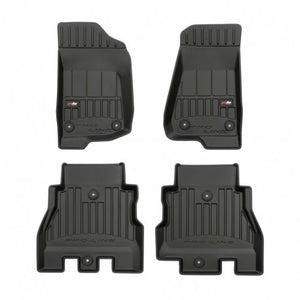 Tapetes de borracha 3D Jeep Wrangler 3 portas 2018–atualidade